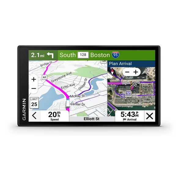 Garmin dhinozlTM OTR620, High-Res 6" GPS Truck Navigator, Özel Routing, Uydu Imagery, Wind Speed, Community-Shared Yükleniyor Docks, Truck Entrances, Otopark Müsaitlik Durumu ürün görseli 1