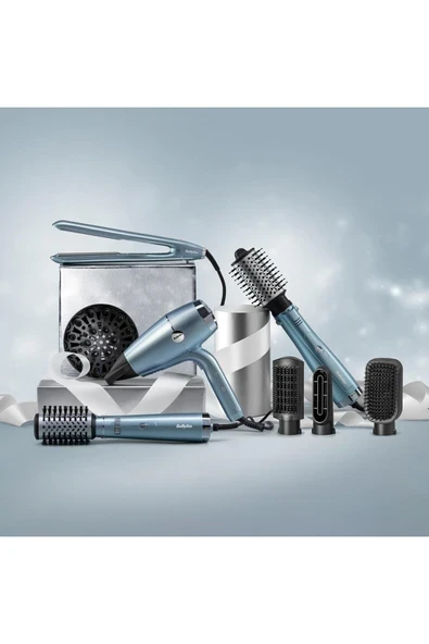 Hydro-Fusion ST573E-Saç Düzleştirici-D773DE 2100W Kurutma Makinesi-AS774E Saç Şekillendirici Seti ürün görseli 1