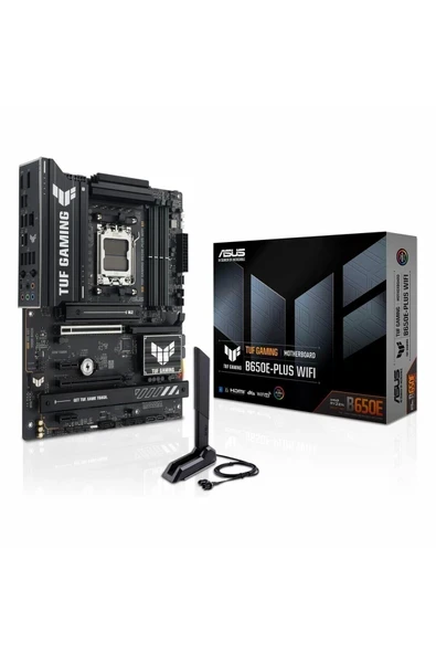 TUF Gaming B650E-Plus WiFi DDR5 (8000MHz)OC M.2 HDMI/DP/USB-C PCIe 5.0 AM5 ATX Anakart ürün görseli 1