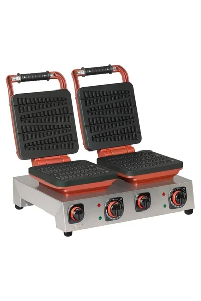 Sabit İkili Waffle Makinesi Çubuklu Çam ürün görseli 1