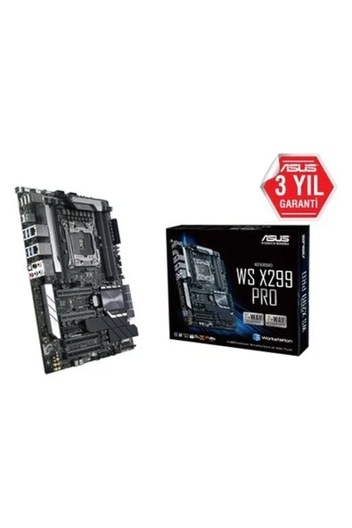 Asus Ws X299 Pro Intel X299 Lga2066 DDR4 4200 M2 Usb3.1 2Xlan Atx(Ws X299 Pro) Anakart ürün görseli 1
