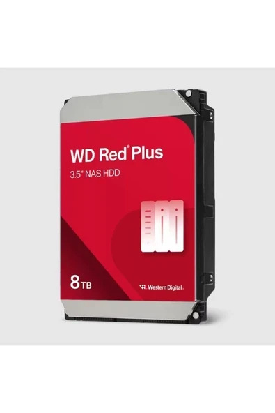 8TB RED PLUS SATA3 5640RPM 256MB WD80EFPX ürün görseli 1
