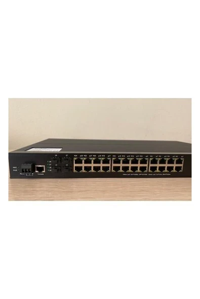 Scodeno 24 Port Bakır 24*10/100/1000 Port 2*1000 Port Fiber Girişli 28 Port Endüstriyel Yönetilebilir Poe Switch8 ürün görseli 1
