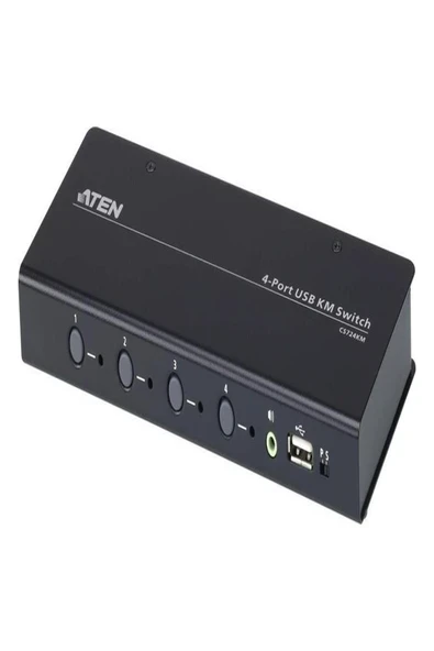 Aten CS724KM 4 Port USB Klavye Mouse Km Switch Kablo Dahil ürün görseli 1