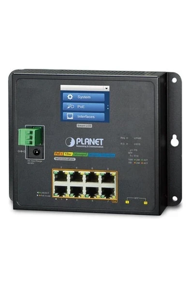 Planet Endüstriyel Duvar Tip L2+ Yönetilebilir Switch ürün görseli 1