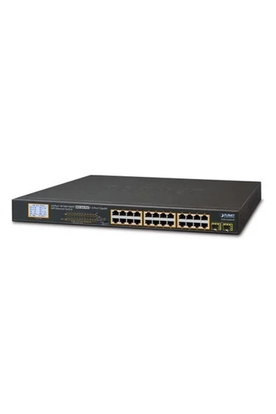 Planet PL-GSW-2620VHP 24 Port Gigabit Poe+ 2 Port 1000FX Sfp 300W Poe Yönetilebilir Switch ürün görseli 1