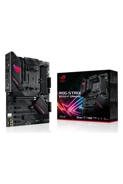 Asus Rog Strıx B550-F Gamıng Amd B550 Am4 DDR4 4400 Dp Hdmı Çift M2 Usb3.2 Argb 2.5Gbit Lan Atx (Rog Strıx B550-F Gamıng) Anakart ürün görseli 1