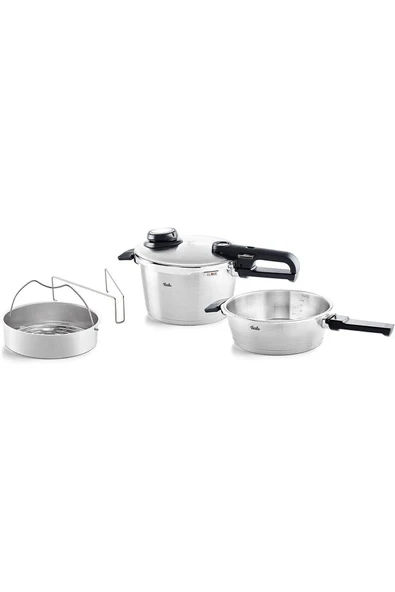 Fissler Vitavit Premium Mat Düdüklü Tencere 4,5+2,5 Lt ürün görseli 1
