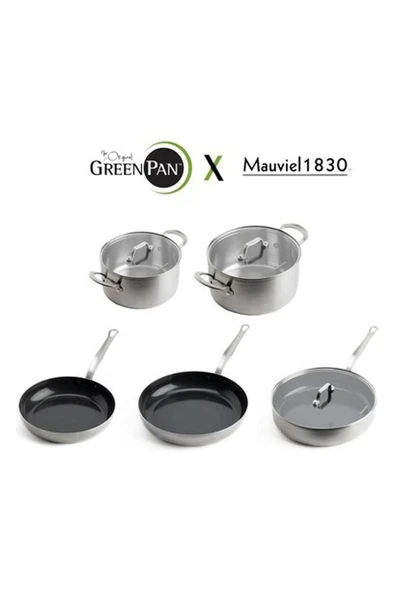 Greenpan x Mauviel La Collection 8 Parça Tencere Seti Limited Editon ürün görseli 1