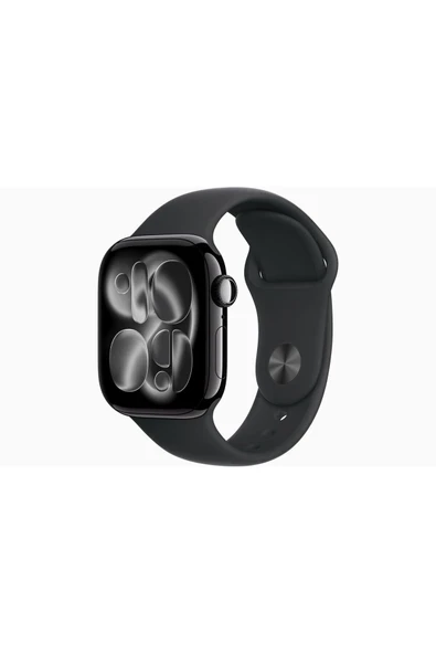 Watch Series 11 GPS, 42 mm Simsiyah Alüminyum Kasa ve Siyah Spor Kordon - S/M ürün görseli 1