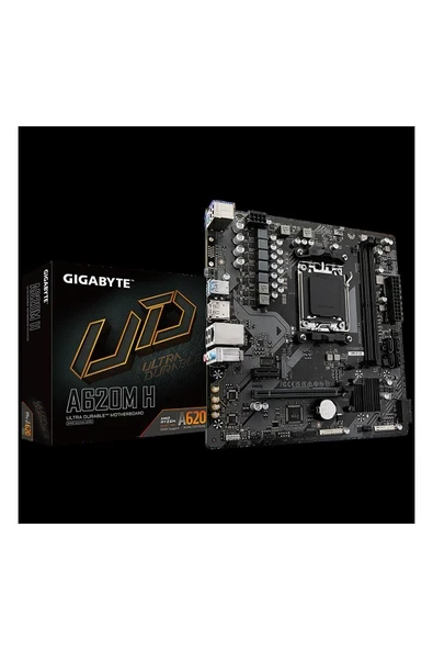 Gigabyte A620M H 6400MHz (OC) DDR5 M.2 AM5 mATX Anakart ürün görseli 1