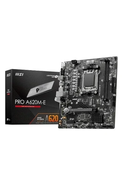 MB Pro A620M-E Am5 Ddr5 6000MHZ(OC) HDMI VGA 1x M.2 Usb3.2 Gıgabıt Lan Matx Anakart ürün görseli 1
