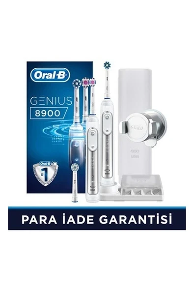 Oral-B Genius 8900 2'li Avantaj Paketi Şarj Edilebilir Diş Fırçası ürün görseli 1