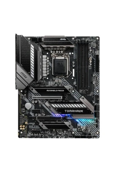MSI MAG Z490 TOMAHAWK Soket 1200 DDR4 4800 (OC) PCI-E Gen 4 ,M.2 USB3.2  RGB 1x 2.5G LAN + 1x 1G LAN ATX Anakart ürün görseli 1