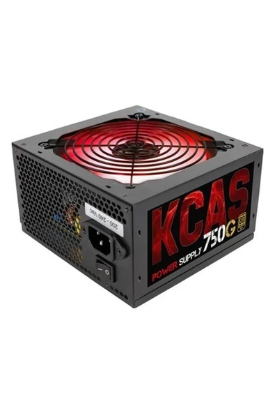 Aerocool KCAS 750W 12cm RGB Led Fan 80+ Gold Power Supply (AE-KCAS750RGB) ürün görseli 1