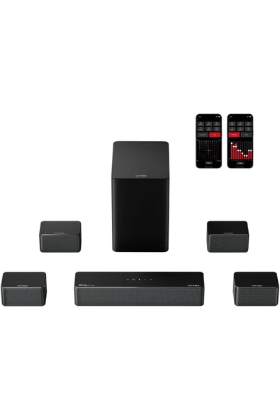 Poseidon D80 Dolby Atmos7.1Kanal Soundbar 6.5 Kablosuz Subwoofer Ses Sistemi Hoparlör U2620 ürün görseli 1