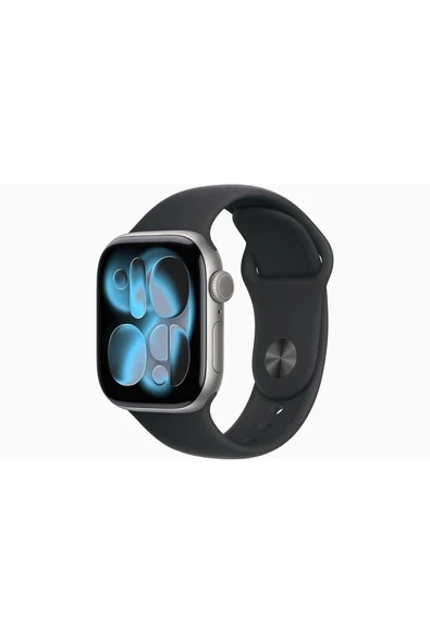 Watch Series 11 GPS, 46 mm Uzay Grisi Alüminyum Kasa ve Siyah Spor Kordon - S/M ürün görseli 1