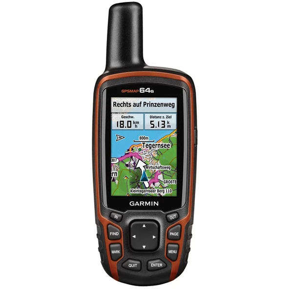 Garmin GPSMAP 64s el tipi navigasyon cihazı - 2,6" renkli ekran, barometrik altimetre, canlı izleme ürün görseli 1