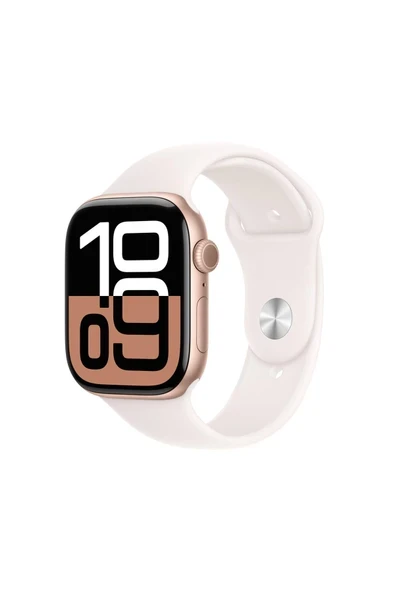 Watch Series 10 GPS 42mm Rose Gold Aluminium Case with Light Blush Sport Band - S/M ürün görseli 1