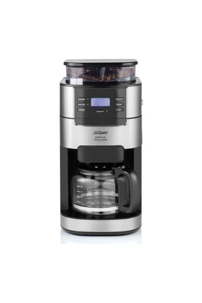 Arzum AR3092 Brewtime Fresh Grind Çekirdek Kahve Öğütücülü Filtre Kahve Makinesi - Siyah ürün görseli 1