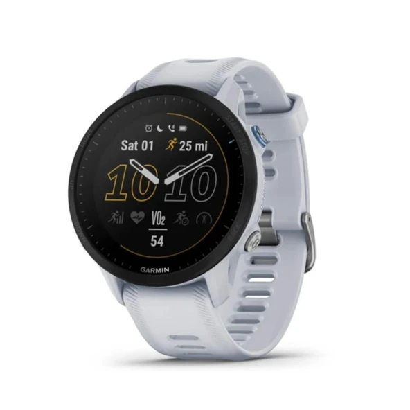 Garmin Forerunner® 955, GPS Koşu Smartwatch, Triathlets, Long-Lasting Battery, Whitestone ürün görseli 1
