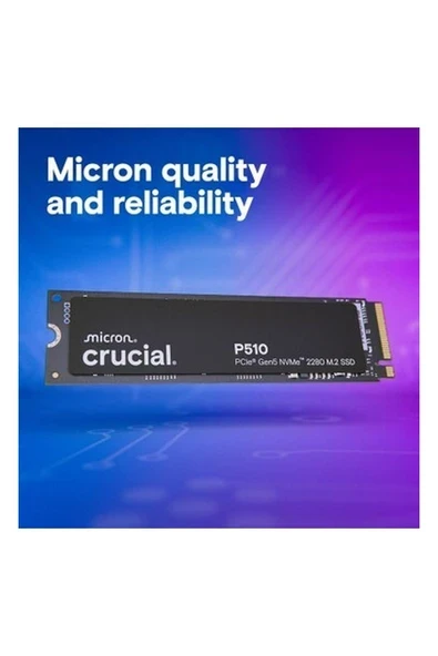Crucial T500 4tb Pcıe Gen4 Nvme M.2 SSD Soğutuculu CT4000T500SSD5 (7000-6900 Mbs) ürün görseli 1