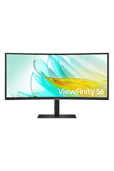 Samsung ViewFinity S6 S65UC 34" 100 Hz UWQHD (3440 x 1440) Kavisli Monitör LS34C652UAUXUF ürün görseli 1