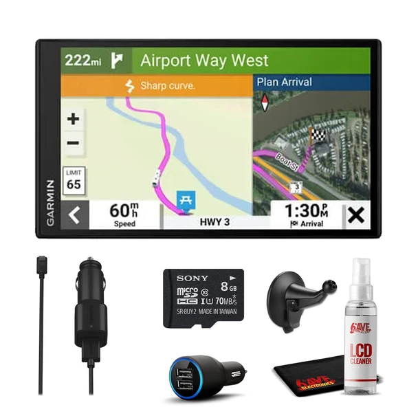 Garmin RV 795 RV Navigator GPS Touch Display ile RV için taşınabilir Navigator, 8GB MicroSD Card, 6Ave Travel Sche & Temizlik Kit ürün görseli 1