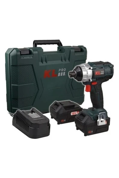 KL Pro  KLDV1840B 18V 4.0AH Şarjlı Darbeli Vidalama (Kömürsüz) ürün görseli 1