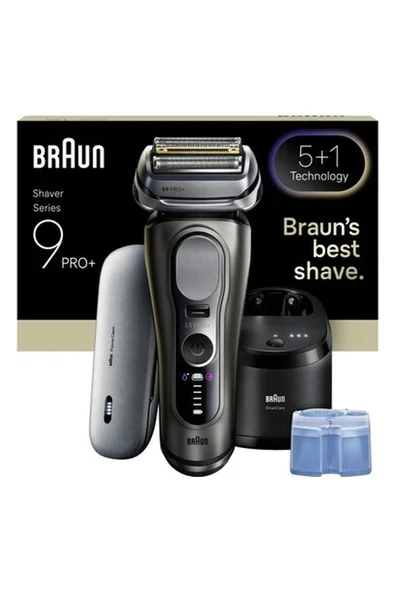 Braun Series 9 Pro+ Elektrikli Tıraş Makinesi, Islak ve Kuru, Smartcare Merkezi, 9675CC ürün görseli 1