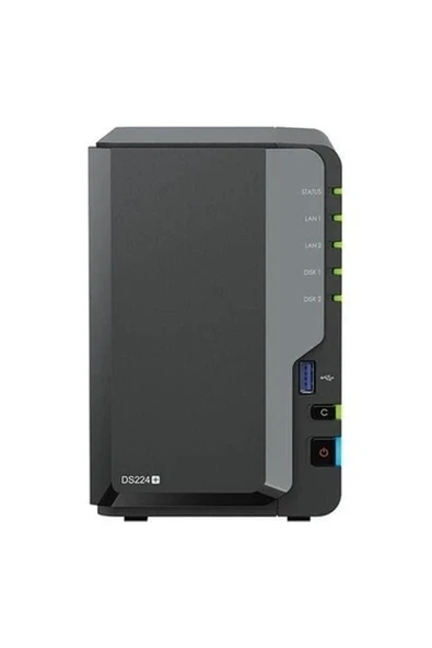 Synology DS224-2G Plus Celeron Qc- 2 GB Ram- 2-Diskli Nas Server (Disksiz) ürün görseli 1