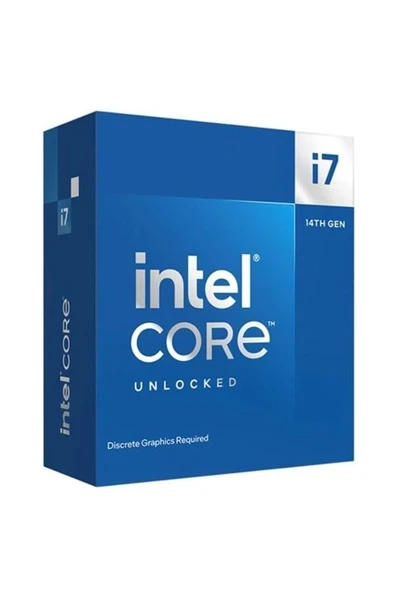 CORE i7 14700KF 61MB 12çekirdekli Vga Yok 1700p 125w Kutulu+Fansız ürün görseli 1