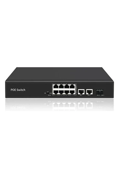 Freelınk (FRL-8P2U1S) 8 Port 10/100 Poe 2xuplink 1000M Ethernet 1xsfp Port 120W Poe Switch ürün görseli 1