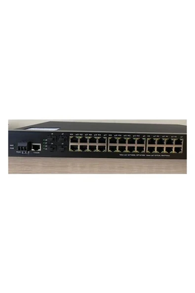 Scodeno 24 Port Bakır 24*10/100/1000 Port 2*1000 Port Fiber Girişli 28 Port Endüstriyel Yönetilebilir Poe Switch8 ürün görseli 1