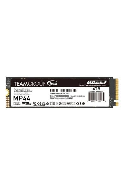 MP44 TM8FPW004T0C101 4TB (7000/6000MB/s) M.2 2280 PCIe 4.0 NVMe SSD ürün görseli 1