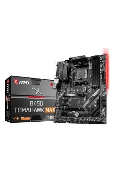 Msı B450 Tomahawk Max Rgb Ddr4 M.2 DVI HDMI Usb3,2 Am4 ürün görseli 1