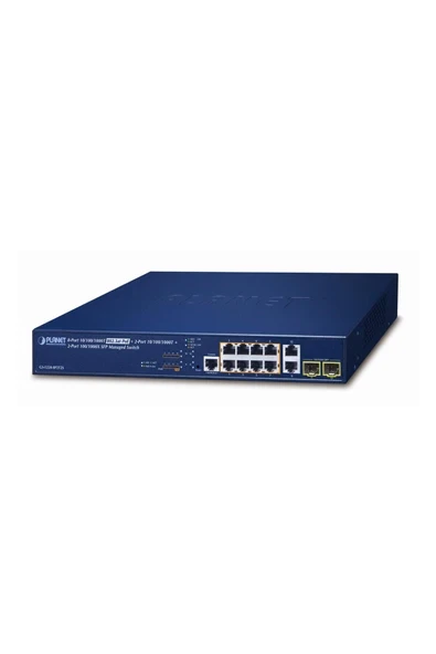 L2+ 8-Port 10/100/1000T 802.3at PoE + 2-Port 10/100/1000T + 2-Port 100/1000X SFP Managed Switch ürün görseli 1