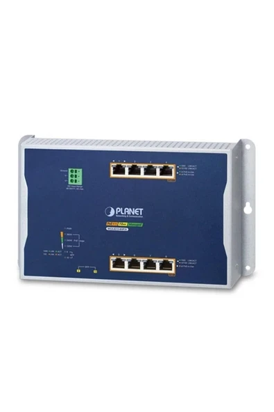 Endüstriyel Duvar Tip Poe Yönetilebilir Switch (INDUSTRİAL WALL-MOUNT POE MANAGED SWİTCH)\n8-port 10/ ürün görseli 1
