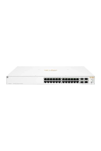 ARUBA 24port 195w FULL PoE Instant On 1930-24G JL683B GIGABIT 4XSFP+ Yönetilebilir Switch RackMount ürün görseli 1