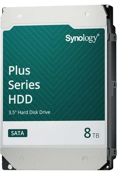 Synology, HAT3310, 8TB, 3,5 inç SATA Ev Kullanıcısı HDD, MTTF 1 Milyon Saat ürün görseli 1