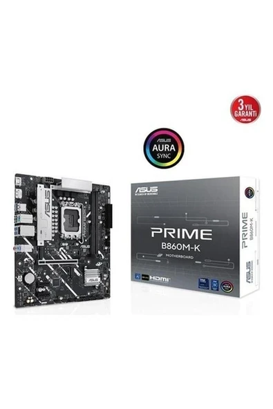Asus Prıme B860M-K Ddr5 HDMI Dp Pcıe 5.0 1851P Matx ürün görseli 1