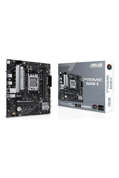 Asus Prıme B650M-R Ddr5 7200MHZ 1xhdmı 2xm.2 Usb3.2 Matx Am5 (Amd Am5 7000 Serili Işlemci Uyumlu) ürün görseli 1