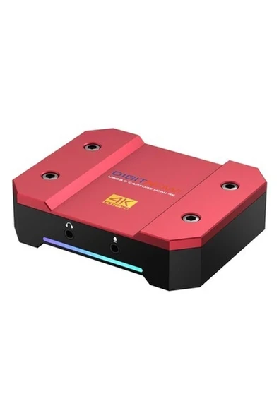Dıgıtnow USB Video Yakalama Kartı 4K/60Hz HDR10 Sıfır Gecikmeli - Kırmızı ürün görseli 1