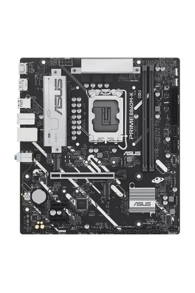Asus Prıme B860M-K Ddr5 8800MT/S 1xhdmı 1xdp 2xm.2 USB 3.2 Matx 1851P (Intel Ultra Processors Serıes 2) ürün görseli 1