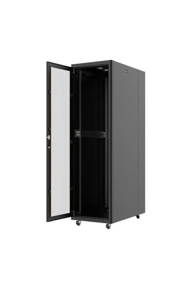 32U 600x1000mm Dikili Tip Siyah Kabinet Vega AG-VB32U6010S1 Cam Kapak ürün görseli 1