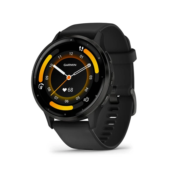 Garmin Venu 3 45 mm – fitness akıllı saati, 1,4" AMOLED dokunmatik ekran, 14 güne kadar pil ömrü, 30'dan fazla spor uygulaması, Bluetooth telefon ve sesli yardım, müzik, GarminPay ürün görseli 1