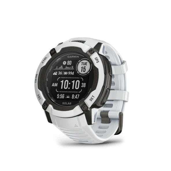 Garmin Instinct 2X Solar, Rugged GPS Smartwatch, built-in Flashlight, Solar Şarj yeteneği, Multi-Band GNSS, Whitestone ürün görseli 1