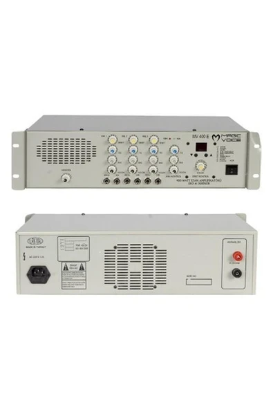 Magicvoice MV-400EF 400 Watt 3 Mikrofon Girişli Trafosuz Anfi ürün görseli 1