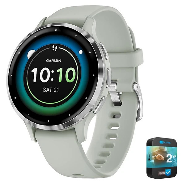 Garmin 010-N2784-01 Venu 3 Sağlık ve Fitness GPS Smartwatch Slate Bezel/Black Band (45mm) Refurbished Sche ile 2 YR CPS Geliştirilmiş Koruma Paketi ürün görseli 1