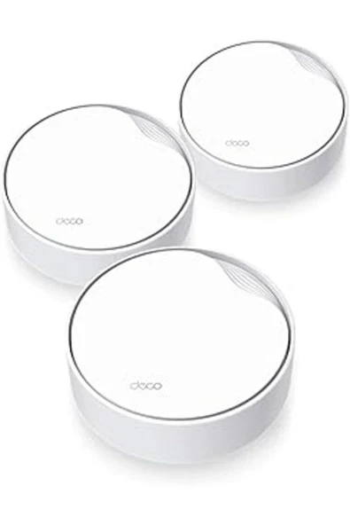 Tp-Link Deco X50-Poe(3-Pack), Ax3000 Mbps, Poe Destekli, Dual-Band, 2,5Gbps Ethernet Portu, 150 Cih ürün görseli 1
